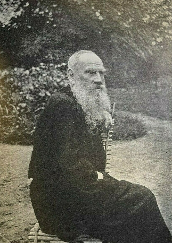 1901 Vintage Magazine Illustration Author Count Leo Tolstoy