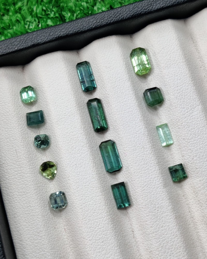 Natural Tourmaline Lot 13 pcs Ring Loose Gemstone 8.45Ct Cut-Jewelry