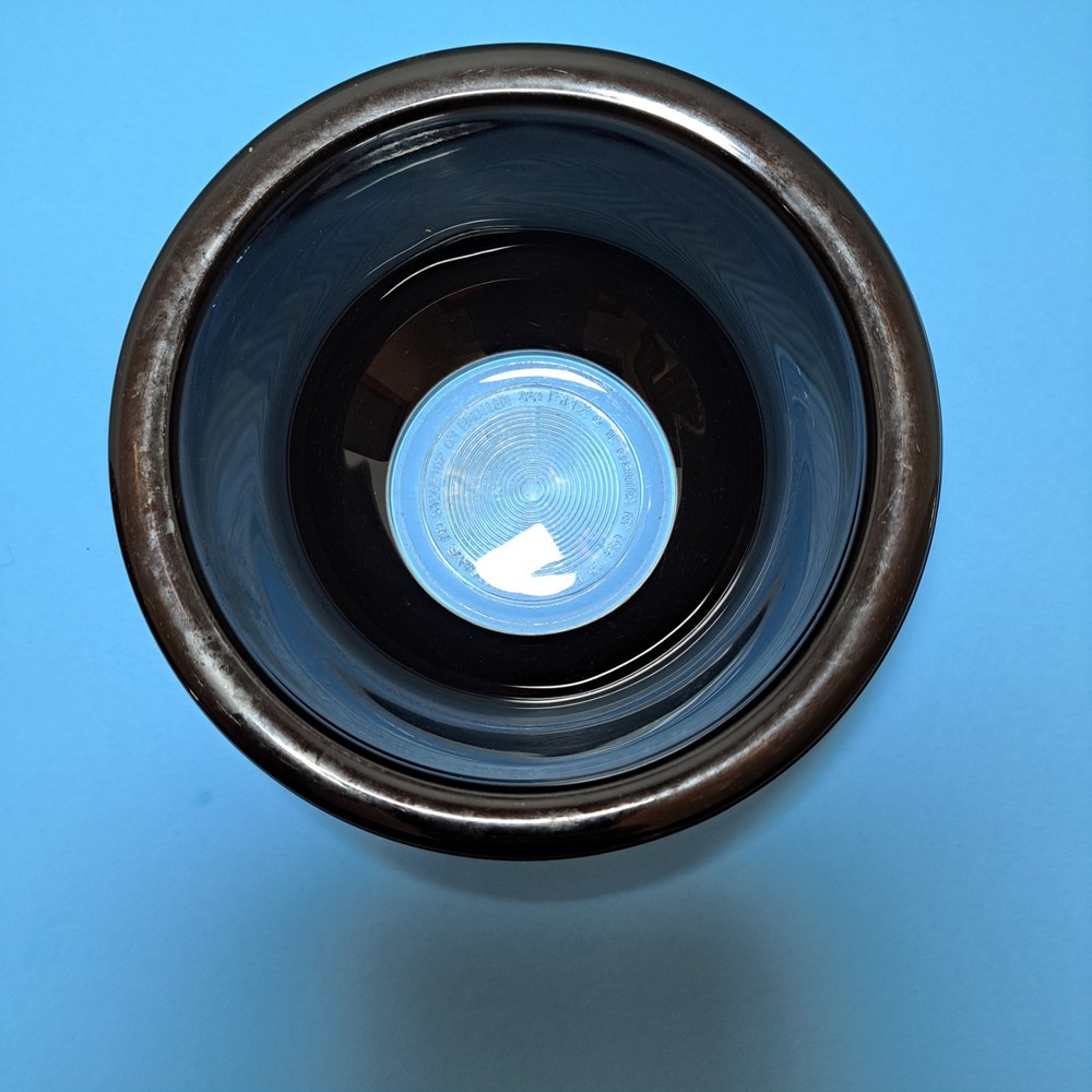 CORNING PYREX 7-Inch Black 1L Glass Flat Rim Mixing Bowl #322