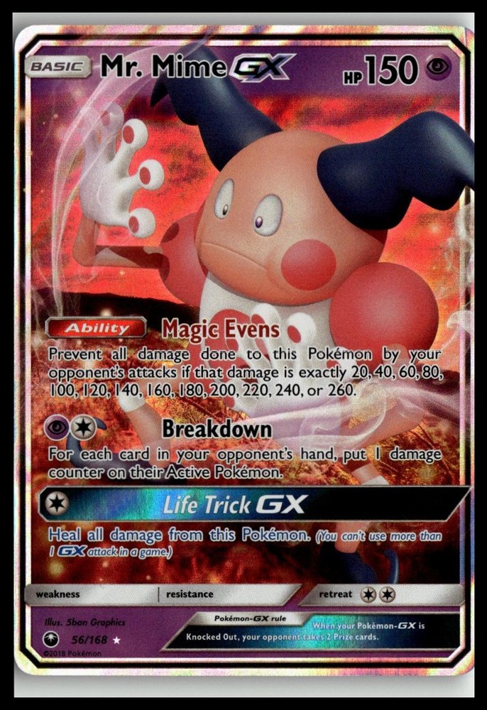 SM - Celestial Storm #56/168 Mr. Mime GX