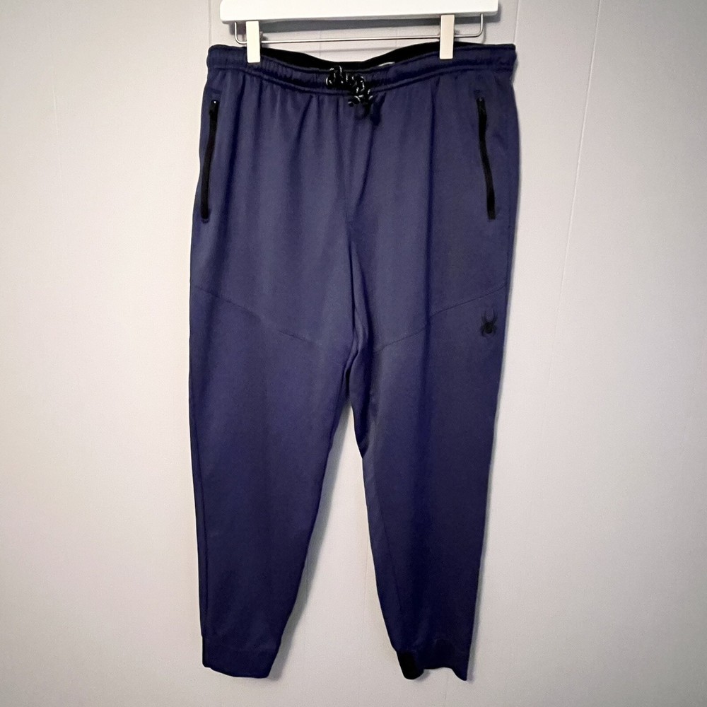 Spyder Performance Joggers Pants for Men Size L in Blue