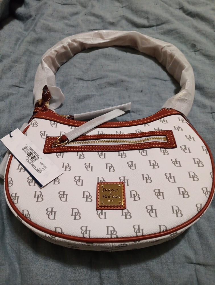 DOONEY & BOURKE WOMEN'S CRESCENT HOBO Bone Logo New With Tag Free Shipping