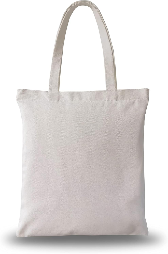 Canvas Zipper Tote Bag, 1Pcs 14