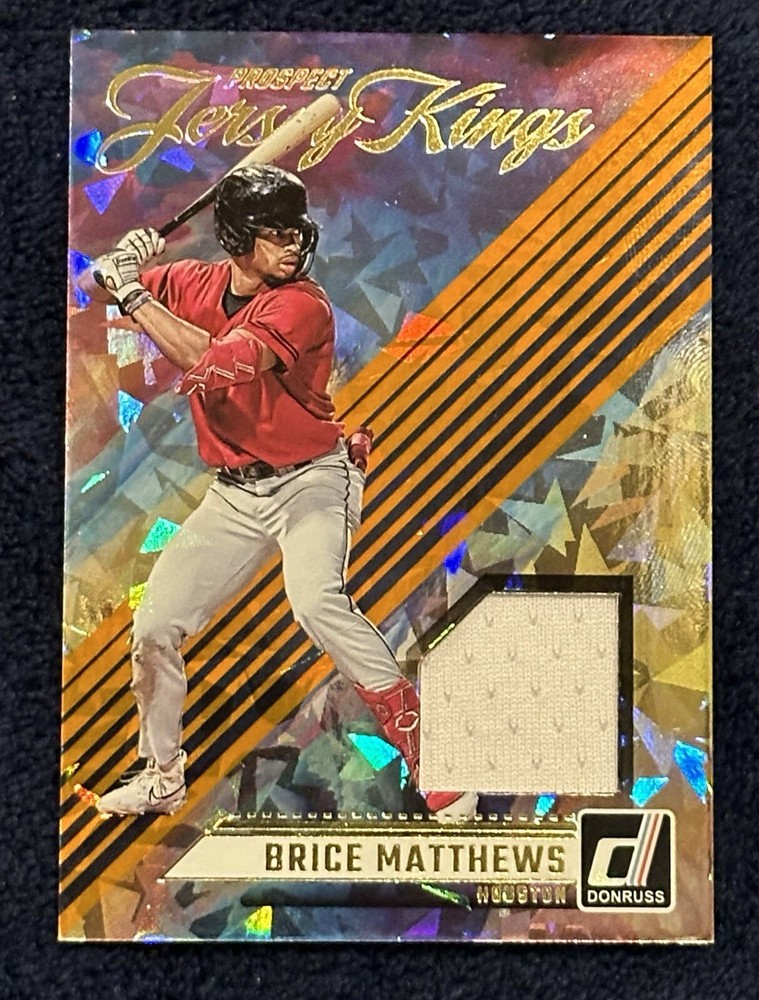 2024 Donruss Baseball Prospect Jersey Kings #PJK-BM Brice Matthews Cracked Ice