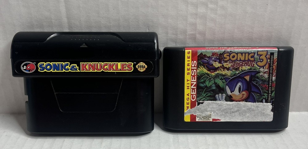Sonic & Knuckles and Sonic the Hedgehog 3 Bundle- Sega Genesis Tested.