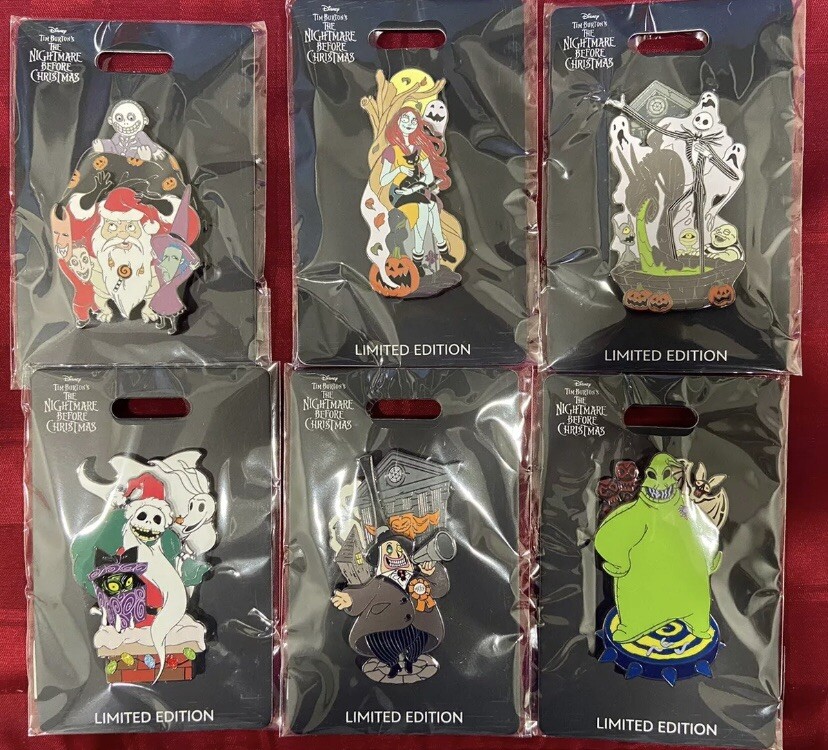 WDI MOG Nightmare Before Christmas Pin Set Disney Jack Skellington Oogie 2023