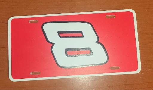 Dale Earnhardt Jr NASCAR #8 Booster Plastic License Plate