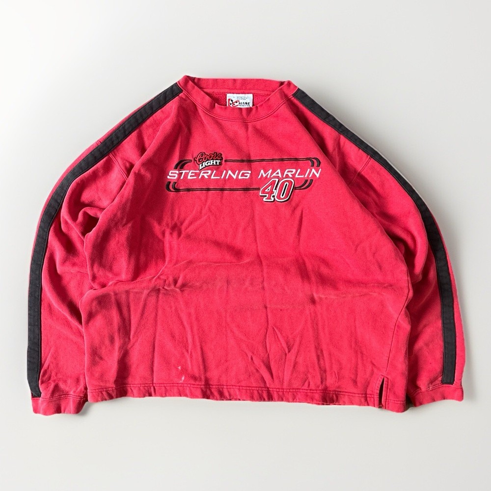 STERLING MARLIN 40 COORS LIGHT CHASE AUTHENTIC SWEATSHIRT SIZE LARGE