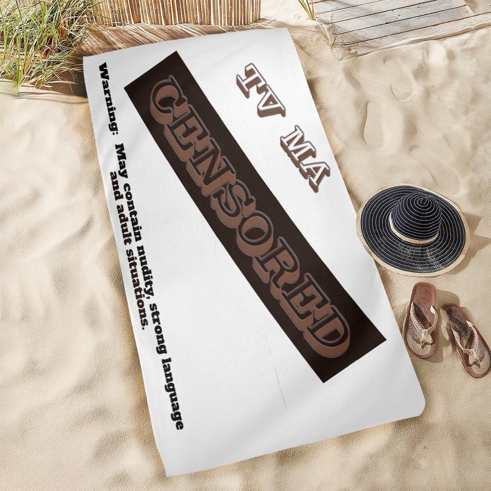 Censored Beach Towel