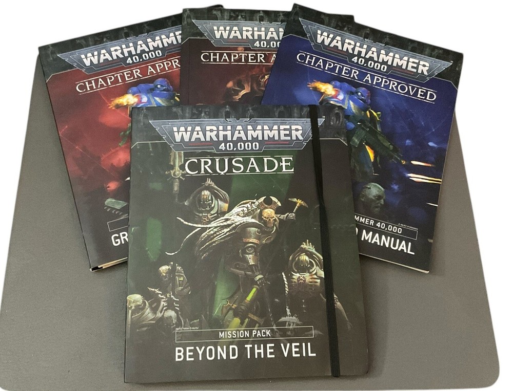 Games Workshop Warhammer 40K Beyond the Veil Crusade & More Books Lot Of 4