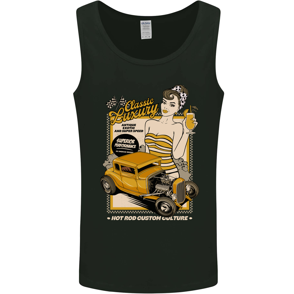 Classic Luxury Hot Rod Superior Performance Mens Vest Tank Top