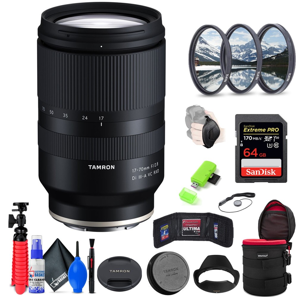 Tamron 17-70mm f2.8 VC RXD Lens for Sony E Mount with Accessories International Version