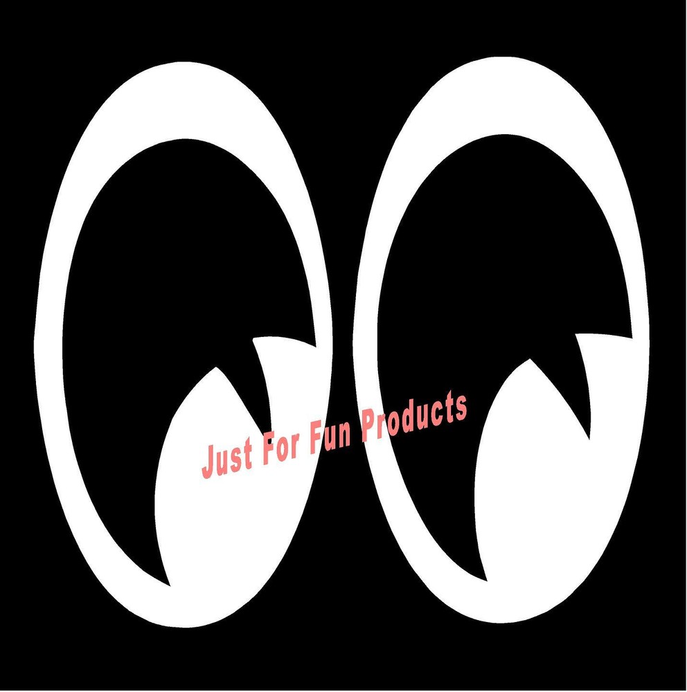 SMALL Moon Eyes Vinyl Decal  race drag racing truck car country sticker window