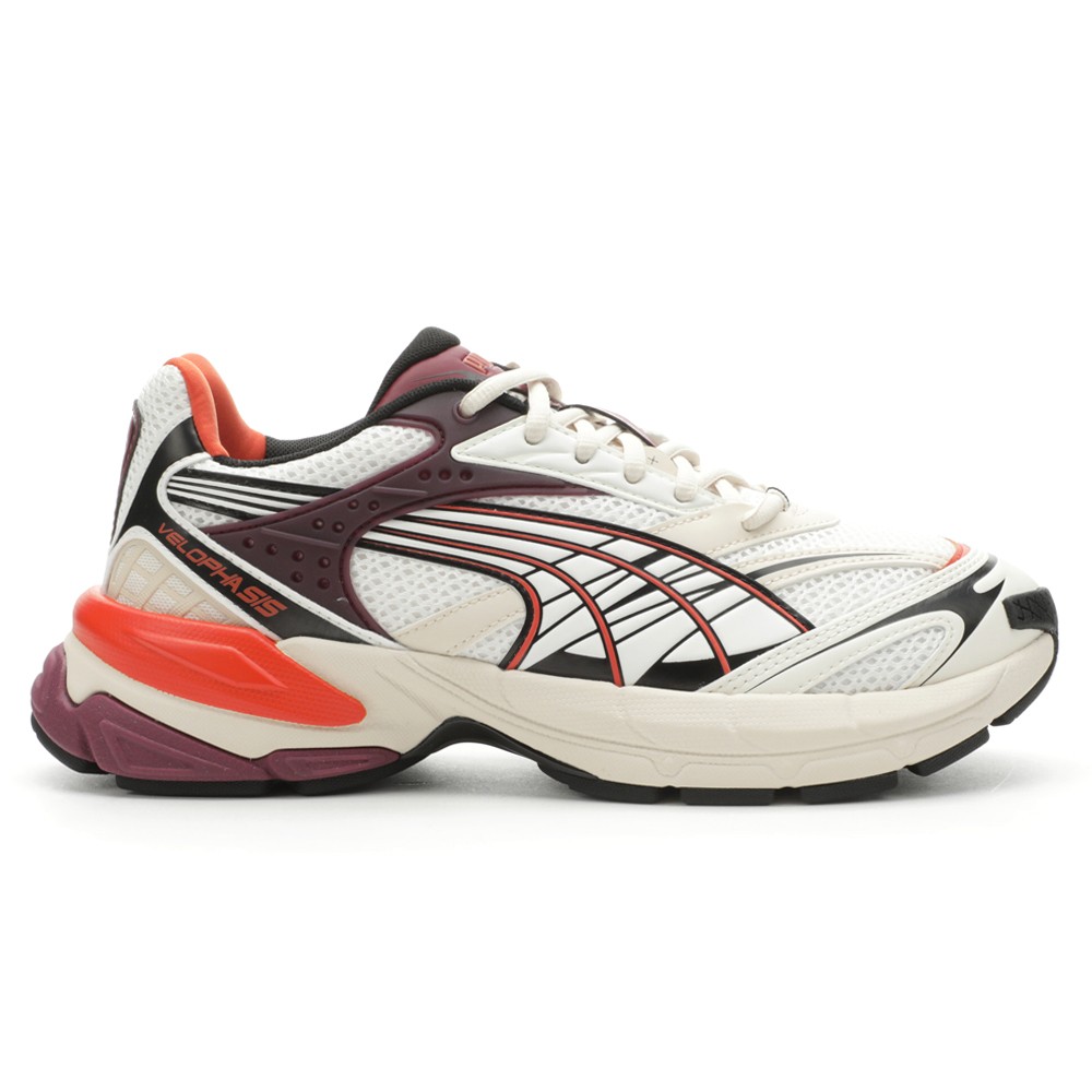 PUMA Velophasis Technisch Lace Up  Mens Red Sneakers Casual Shoes 39093210