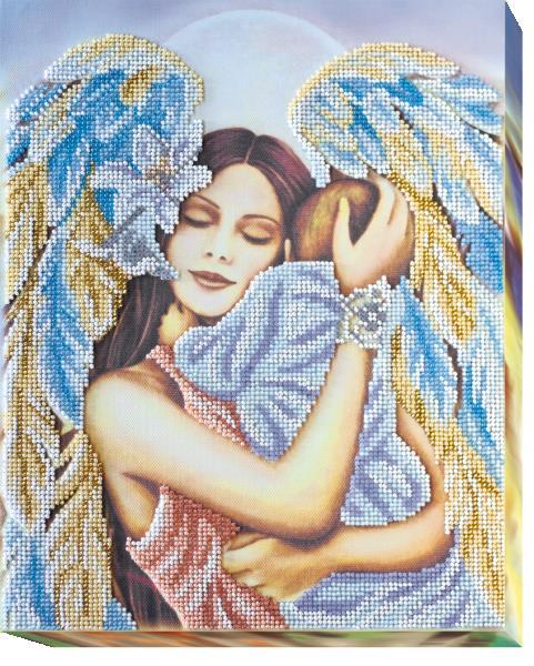 Bead embroidery kit Joy of motherhood needlework kit Art canvas beadwork pattern
