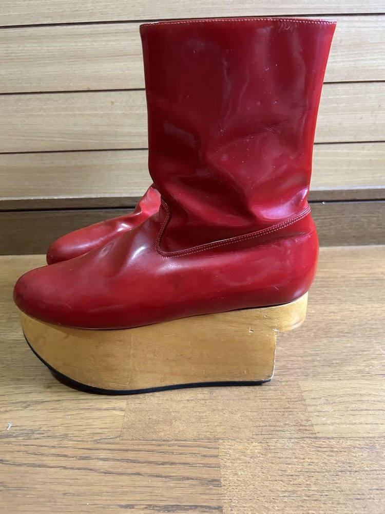 Vivienne Westwood Women 7.5US Enamel Red Rocking Horse Boots Vivienne Westwood W