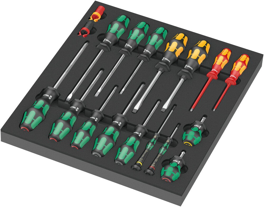 Wera 05150101001 9710 Foam Insert Screwdriver Set 1 18 Pieces