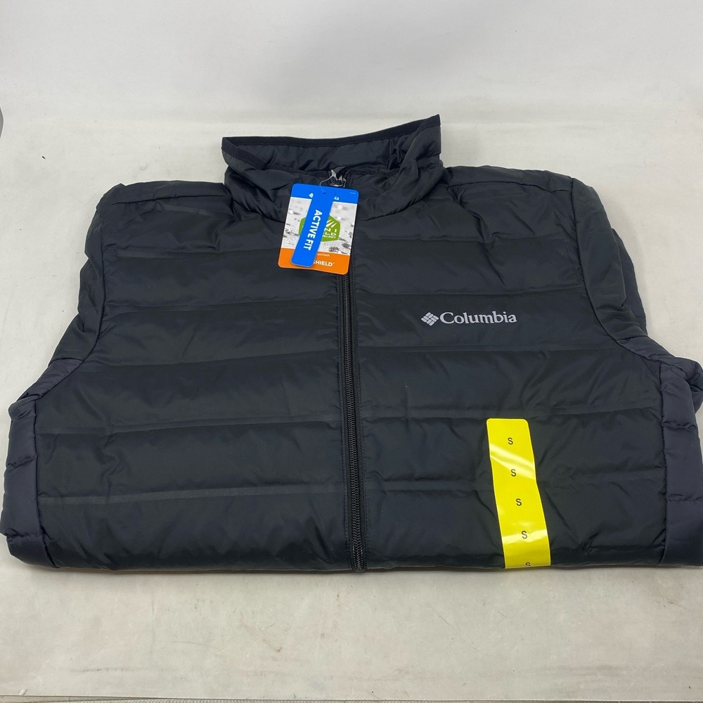Columbia Men’s Powder Lite II Jacket — Black, Size Small (S) Omni-Heat/Omni