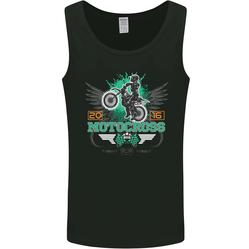 Motocross 2016 Motorbike Motorcycle Mens Vest Tank Top