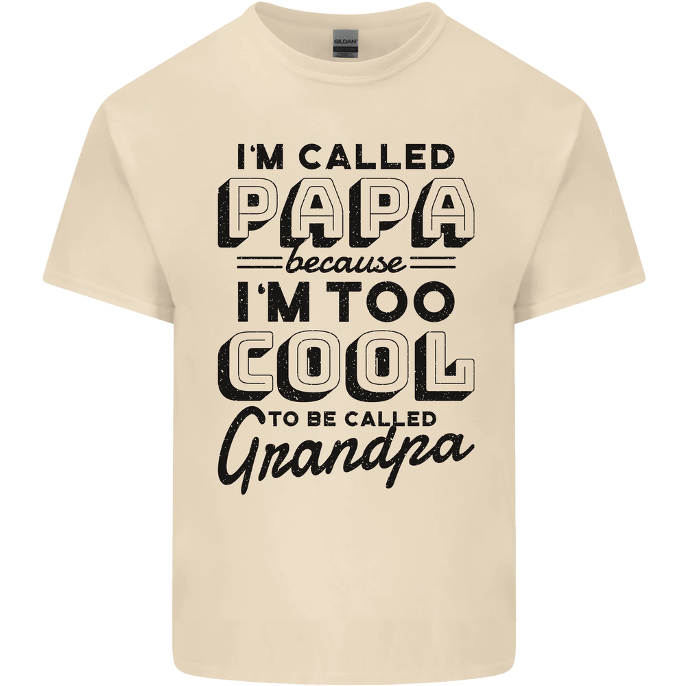 Grandparents Day Im Called Papa Mens Cotton T-Shirt Tee Top