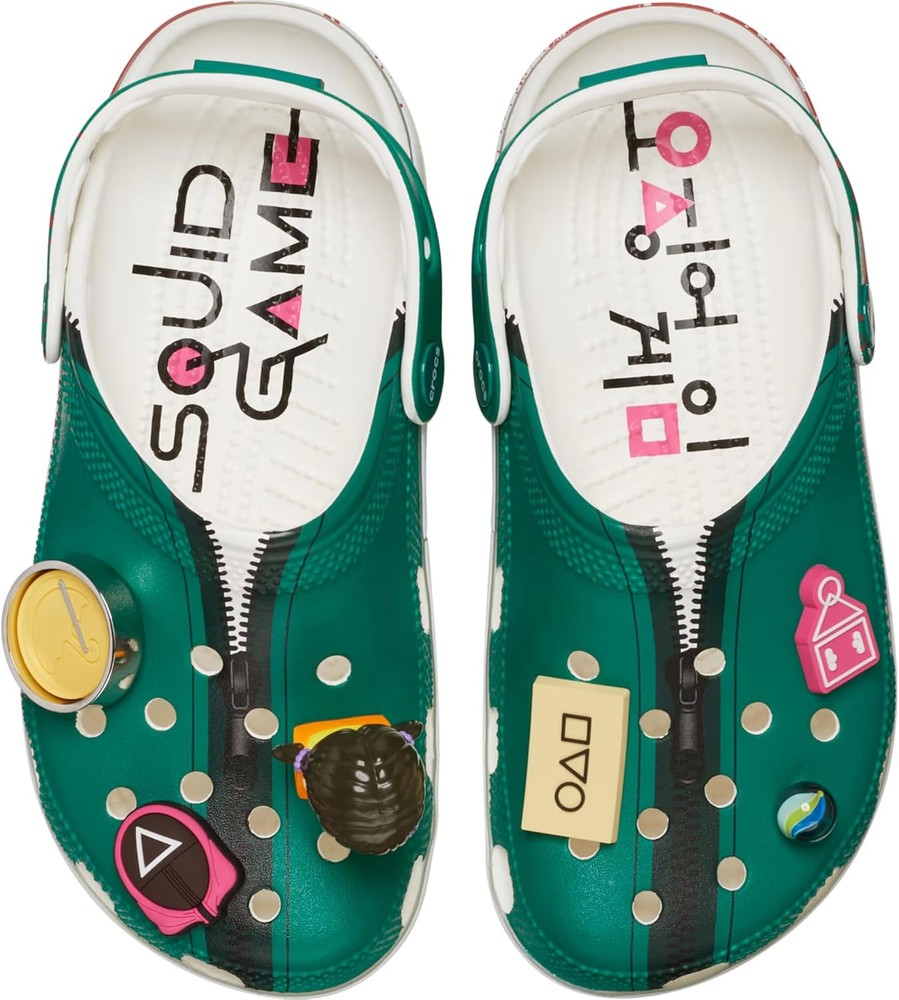 Crocs Unisex-Adult Squid Game Classic Clogs 9 Women/7 Men, Multi