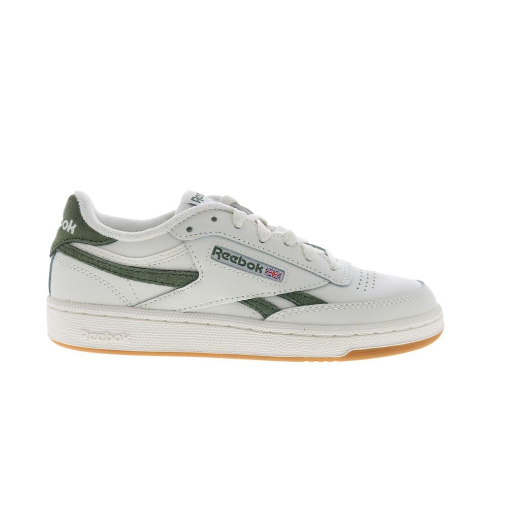 Reebok Club C Revenge Womens White Leather Casual Sneakers  