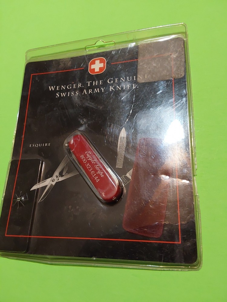 WENGER SWISS ARMY KNIFE ESQUIRE LIMITED EDITION EAGLE GRIPS NOS # 16740 RARE