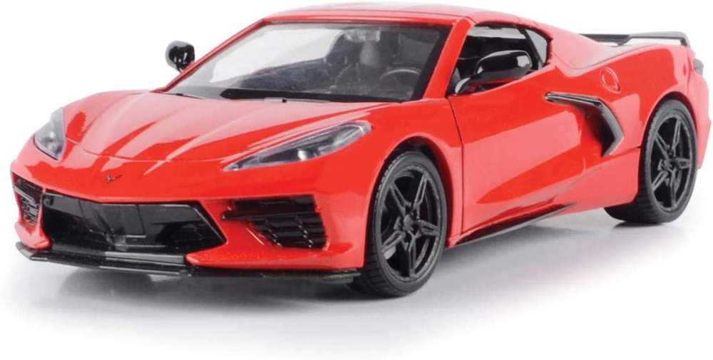 2020 Chevrolet Corvette C8 Stingray Red Timeless Legends 1/24 Diecast Model Car