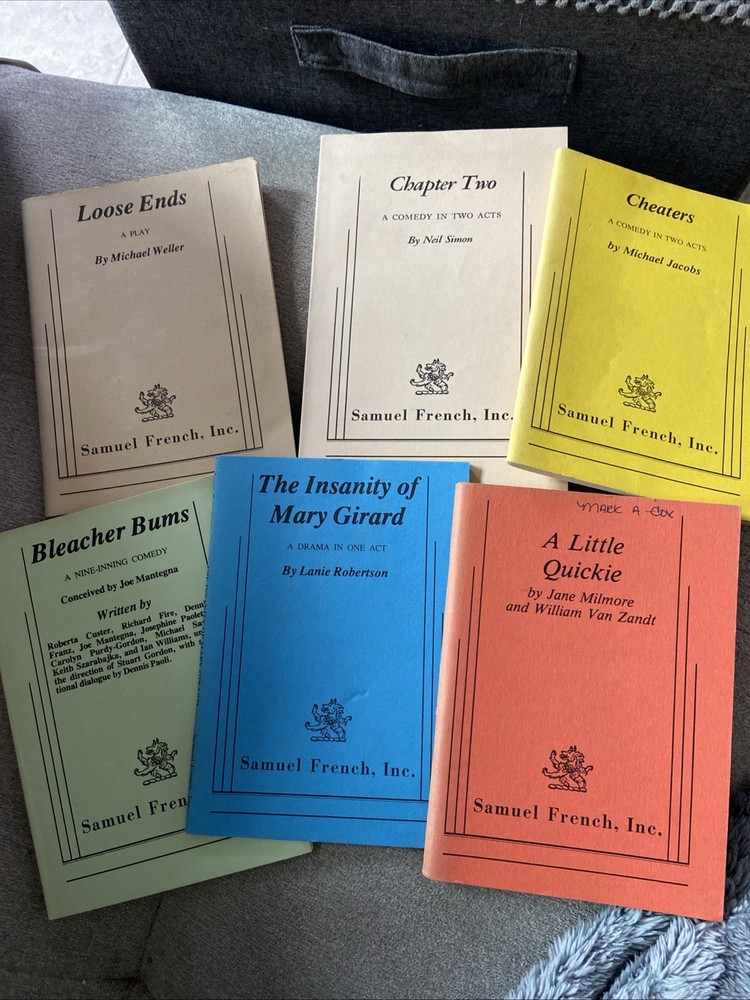 6 VTg Samuel French Play Script Books Acting  Drama Neil Simon Michael Weller