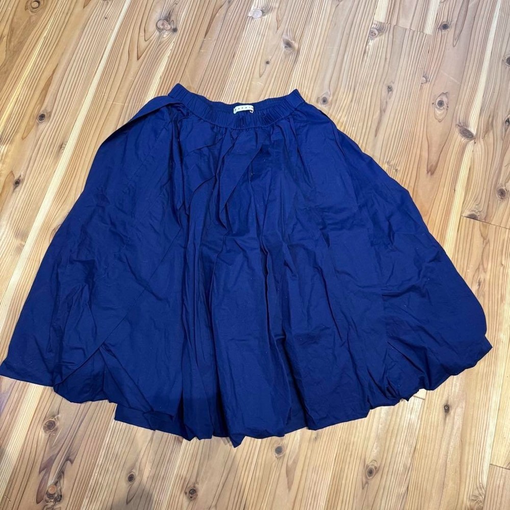 UNIQLO x Marni Collaboration Balloon Shape Skirt Navy Size S (US XS) USED Japan