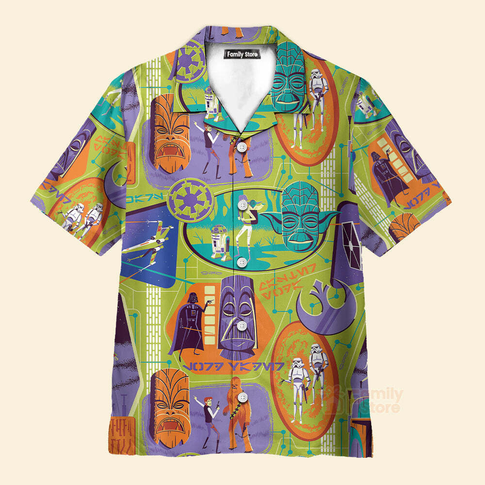 Star Wars Tiki Hawaiian Shirt for Men US Size Summer Style New