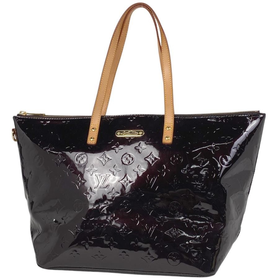 Louis Vuitton Bellevue GM Monogram Vernis Amarant Enamel Tote Handbag M93589