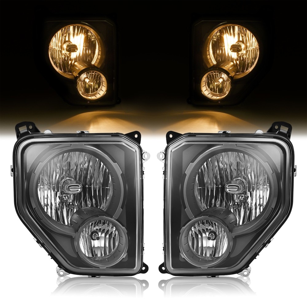Pair Headlights Left&Right W/Fog Lights For JEEP Liberty 2008-2012 #55157339AE