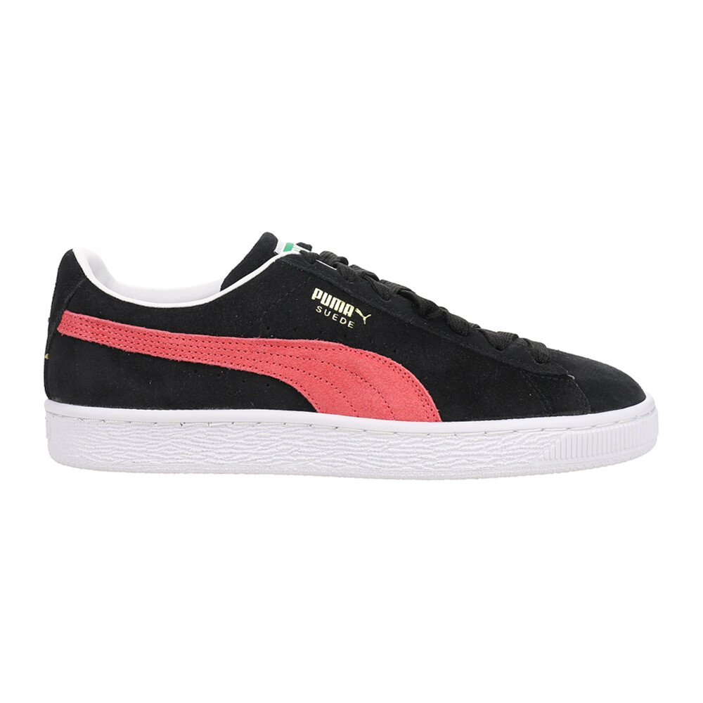 Puma Suede Classic Xxi Lace Up  Womens Black, Pink Sneakers Casual Shoes 3814102
