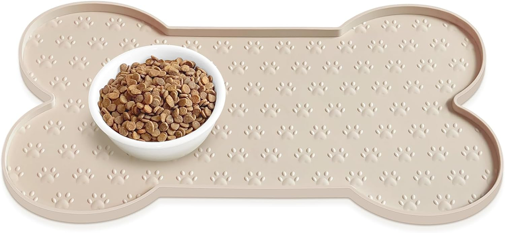 Non-Slip Silicone Pet Bowl Mat Thick Waterproof Dog Cat Food Placemat
