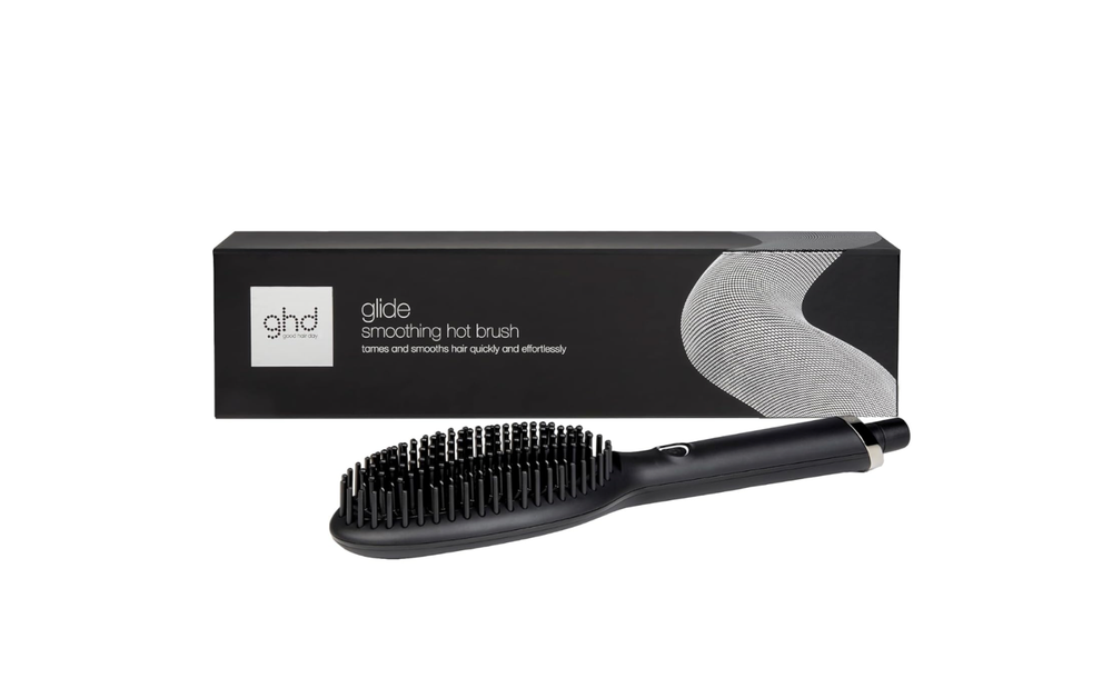 ghd Glide Hot Air Hair Brush - Professional Smoothing Blow Dryer - Black (/GM...