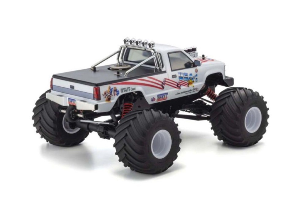Monster Truck Kyosho 1/8 GP EE. UU.-1 Motor Coche RC Raro Descontinuado Coleccionable