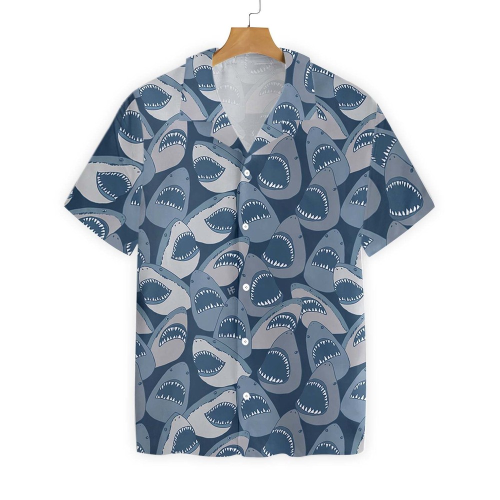 Shark Pattern 09 Hawaiian Shirt