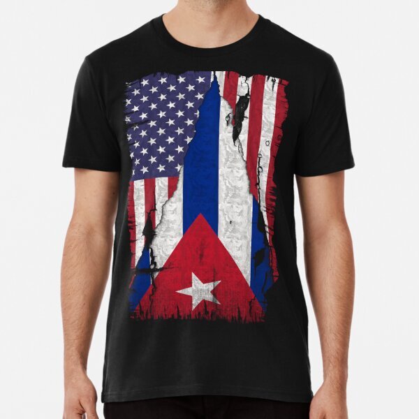 American Grown Cuban Roots Classic Cuba Premium T-Shirt S-5XL