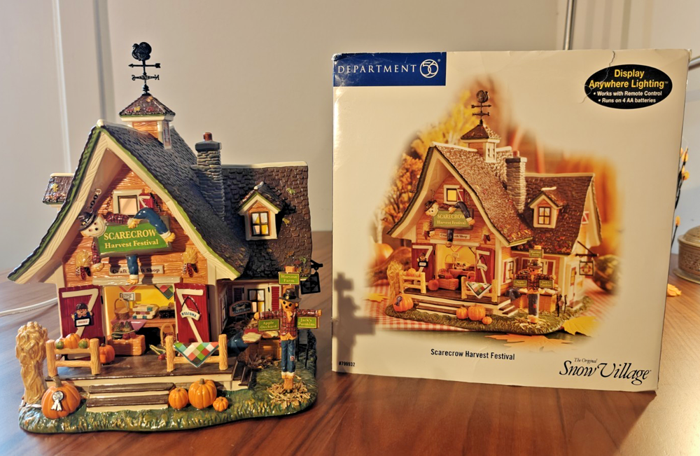 Dept 56 Snow Village Scarecrow Harvest Festival 2007 # 799932 Original Box