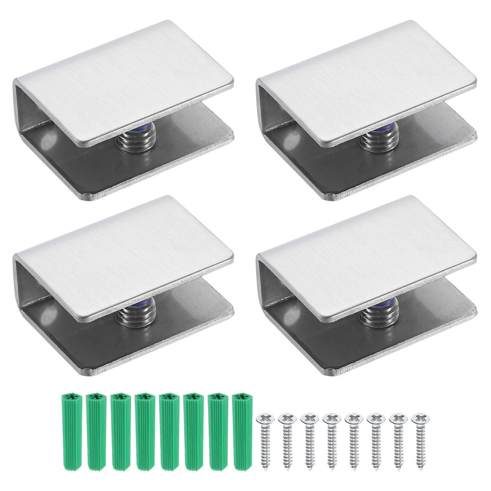 1Pcs Glass Shelf Bracket, Brushed Glass Bracket for 0.31