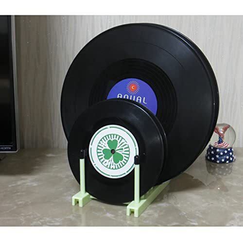 Vinyl Record Storage Holder Stand Rack, CD Display Stand, Cleaning Device