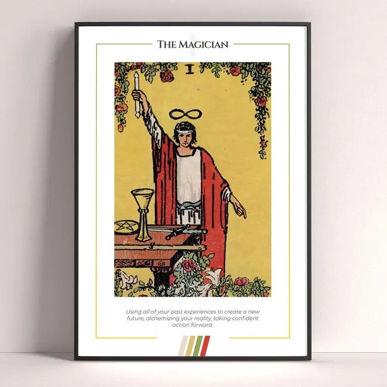 Magician Tarot Card Art Print Digital Download Poster