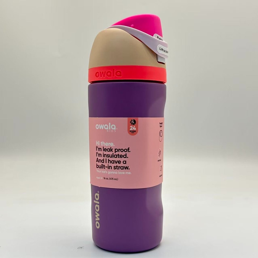 16oz Kids Owala Smell The Roses FreeSip Water Bottle Sport Mug