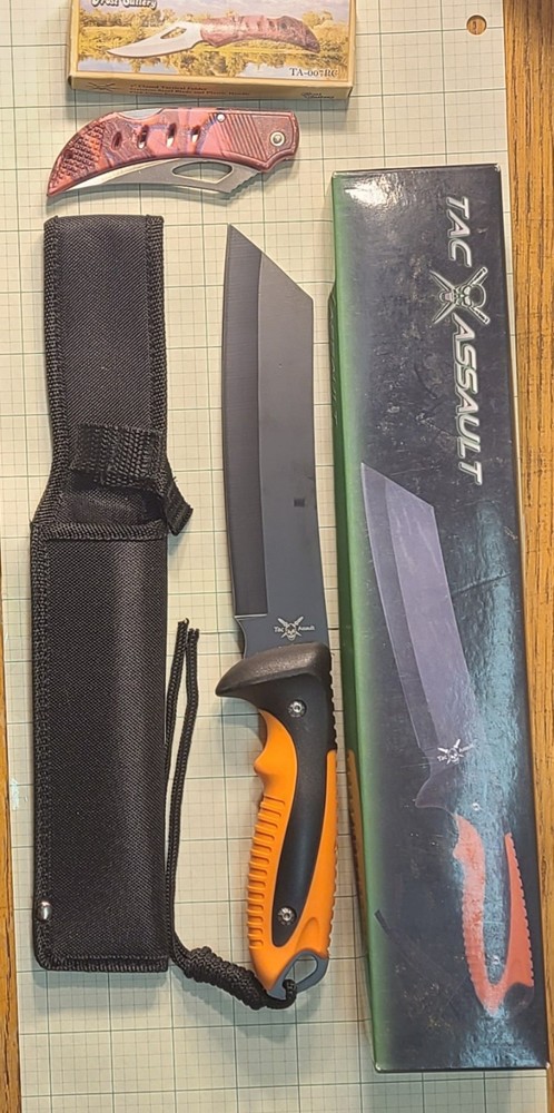 3-Piece Knife Set: TAC XTREME Survival, Tactical Folding, and 9-in-1 Multi-Tool