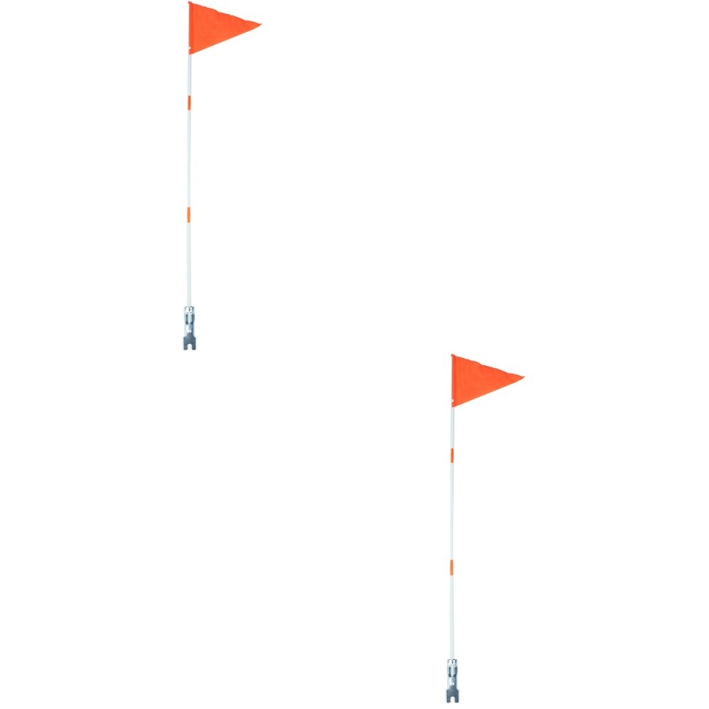 2 Sets Bike Stroller Safety Flags with Flagpole Accessories