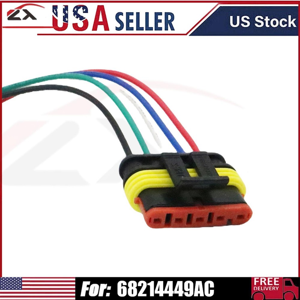 New Tail lights Wire Harness connector 68214449AC For 500 2012-2019 1.4L