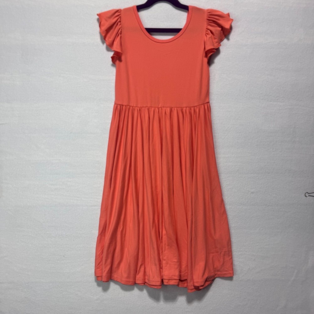 Girls Size 8/10 DotDotSmile Tangerine Dot Dress NWT