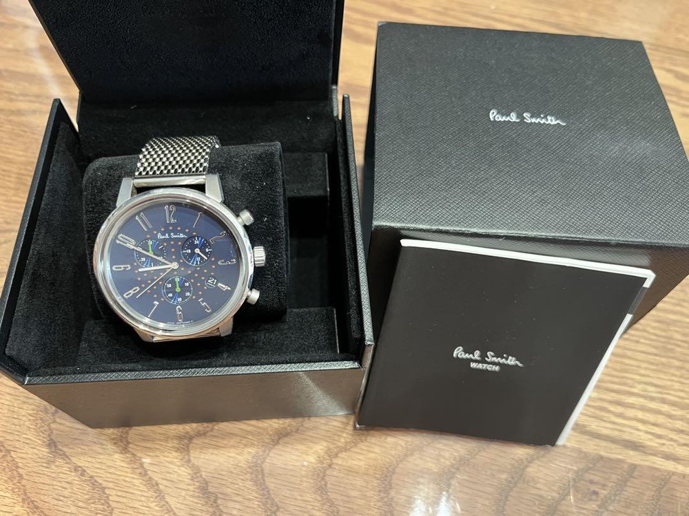 USED PAUL SMITH J505-T021301/WATCH/CHRONOGRAPH WRISTWATCH GOOD M-8573