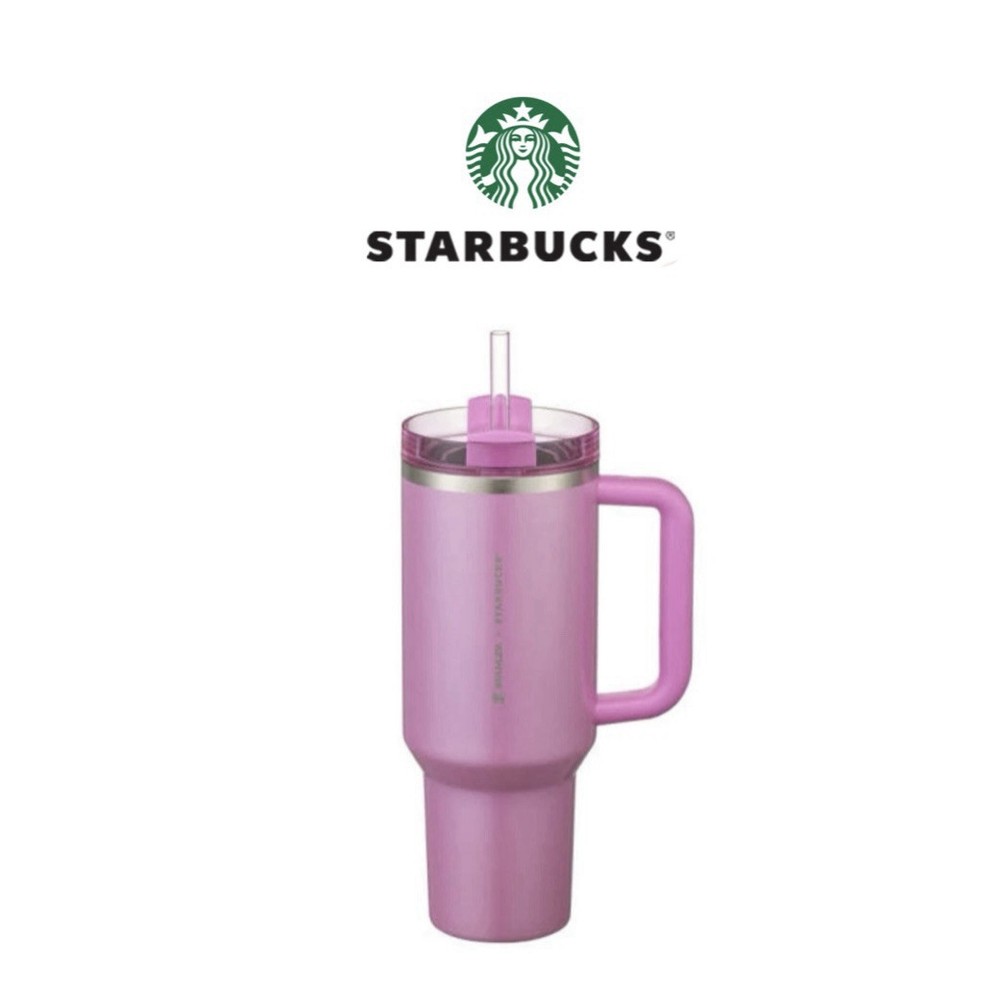Starbucks Korea 2025 SS Stanley Love Quencher 40oz Pink Tumbler Limited Edition 1183ml  